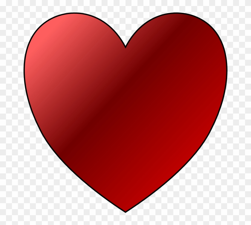 Red Heart Clipart 3 - รูป หัวใจ สี แดง #612937