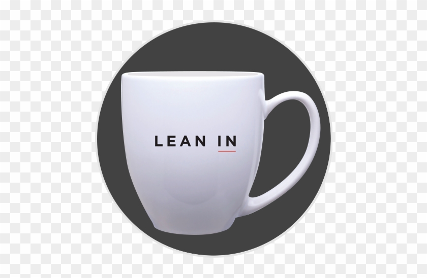 White Coffee Mug With Lean In Logo - Lean In Coffee Mug #613093