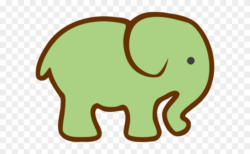 Green Elephant Clip Art - Elephant Clip Art #613148