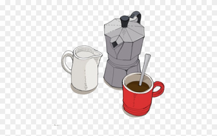Coffee Cup Cafe Kettle Illustration - Coffee Cup Cafe Kettle Illustration #613216