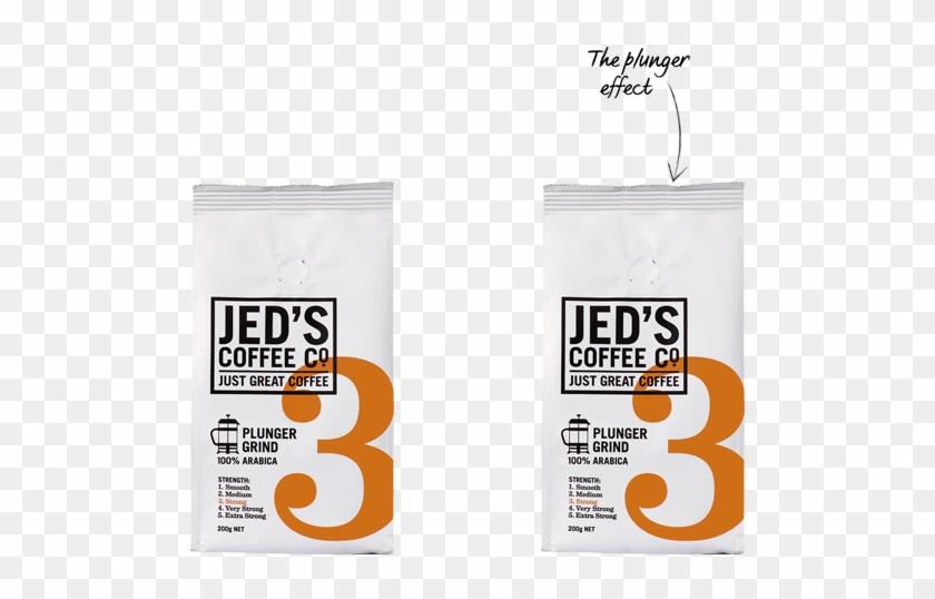 Jed's Plunger Grind - Jed's Coffee Co. Coffee Bean Bags No. 4 10pk 80g #613313