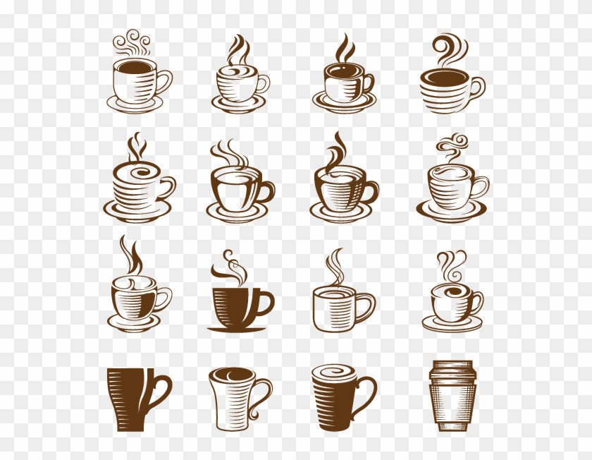Iced Coffee Cappuccino Tea Coffee Cup - เวก เตอร์ แก้ว กาแฟ #613318