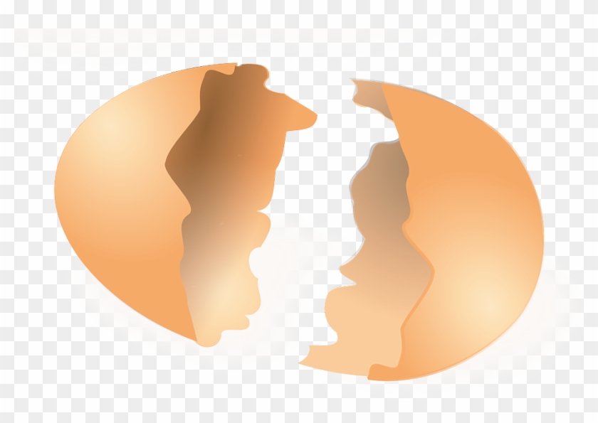 Chicken Eggshell Clip Art - Egg Shell Clip Art #613358