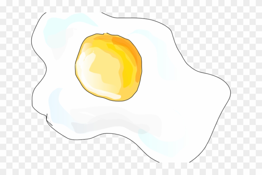 Fried Egg Clipart Illustration - Basıt Yumurta Cızımı #613363