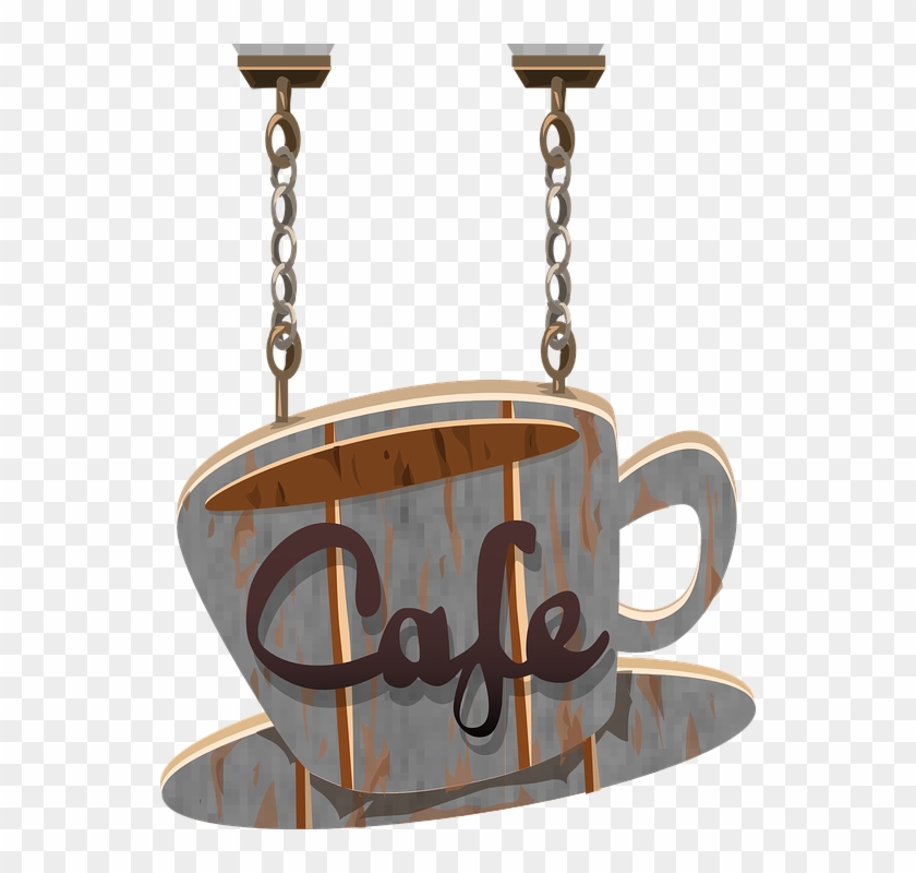 Coffee Shop Cliparts - Coffee Shop Sign Png #613388