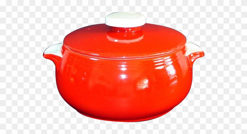 Hall 1940s Chinese Red Pert Covered Casserole - Program Evaluation And Review Technique #613446