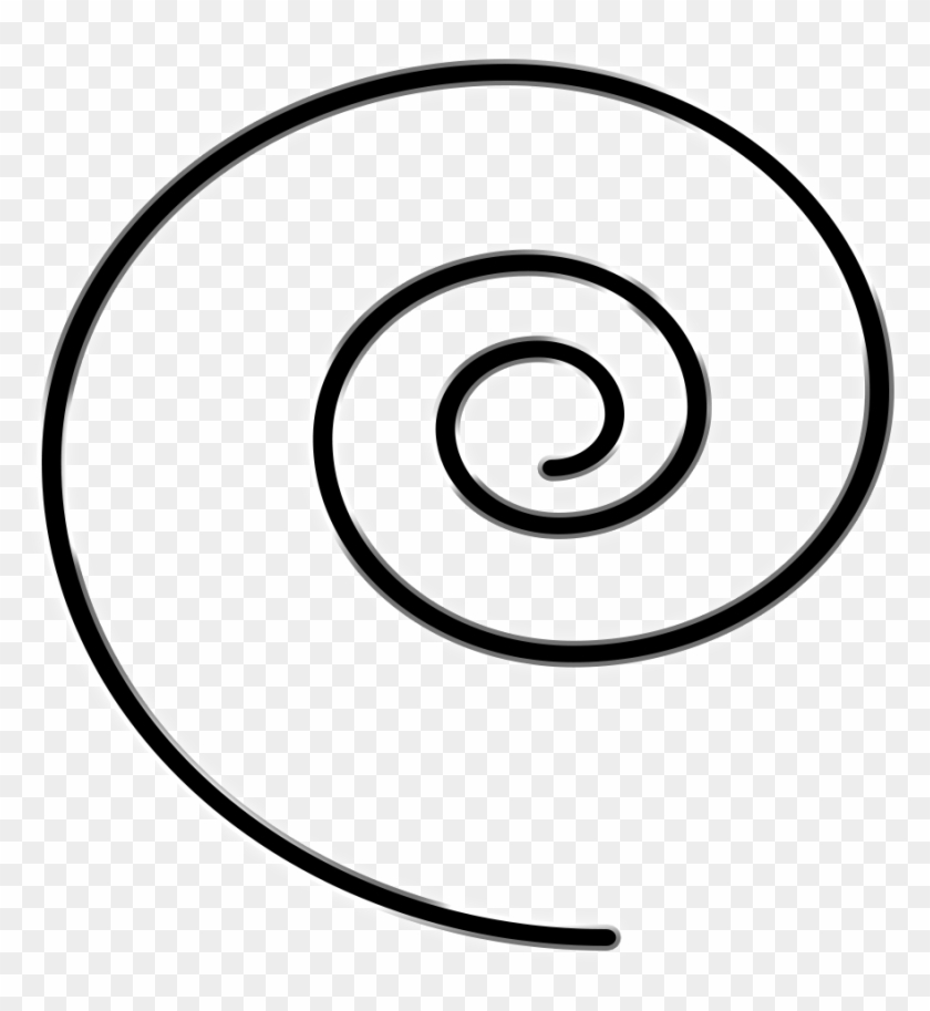 Spinning Spiral - Line Art #613538
