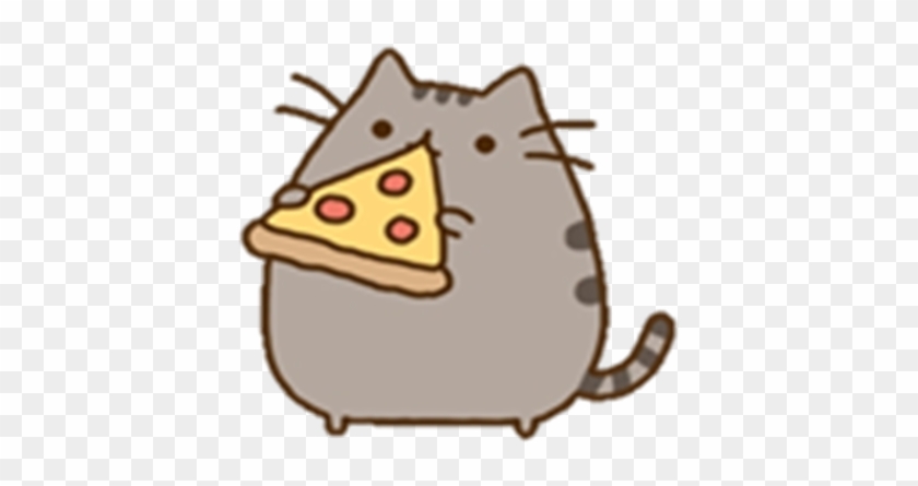 Pusheen Eating Pizza Transparent - Pusheen Comiendo Pizza #613562