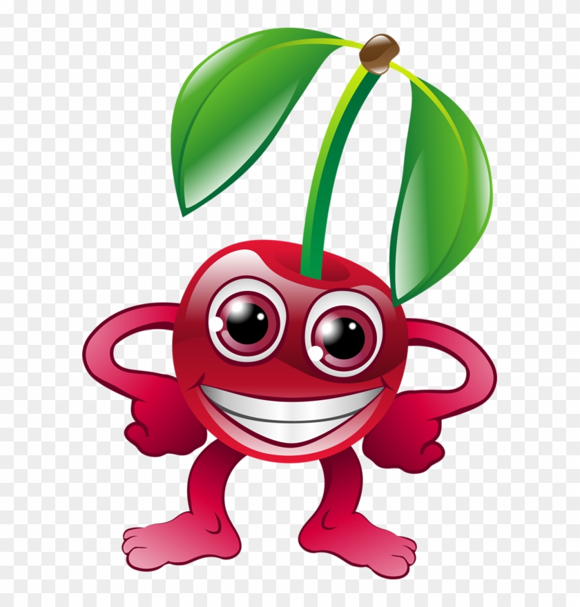 Gifs Divertidos, Fruta Divertida, Cheff, Animales Animados, - Cherry Emoji Faces #613578