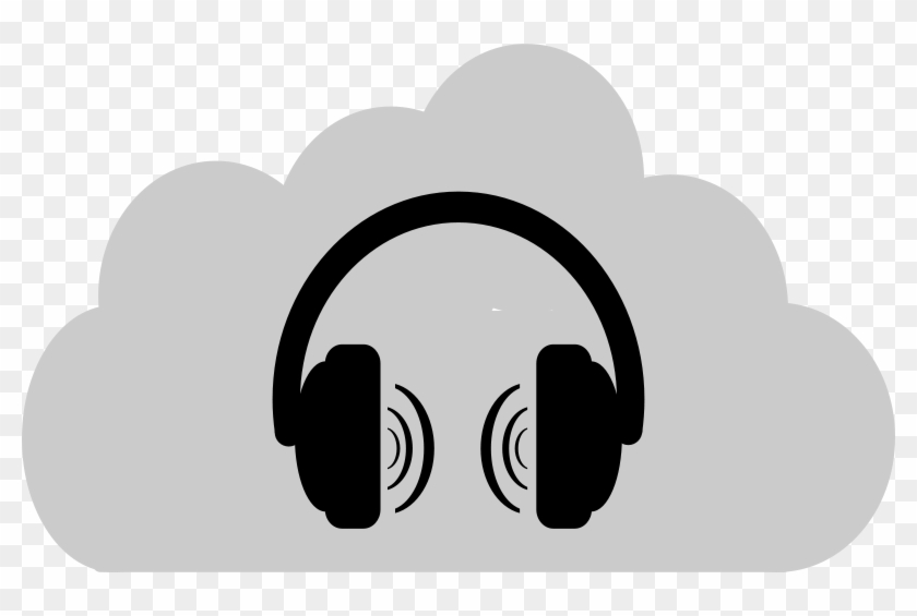 Headphones Free Cloud Sound 2 - Headphones With Music Clipart #613584