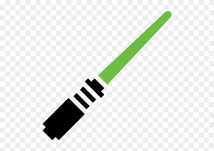 Green, Jedi, Light Saber, Sword Icon - Star Wars Lightsaber Icon #613635