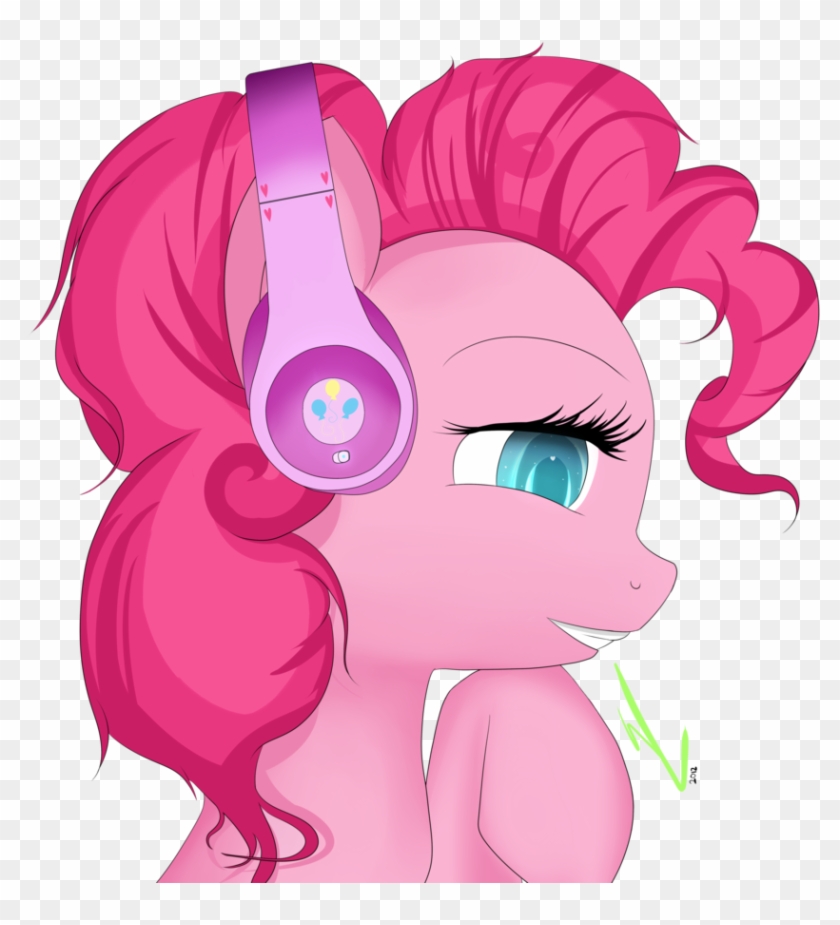 Pinkie Pie Rarity Rainbow Dash Fluttershy Applejack - My Little Pony Wearing Headphones #613756