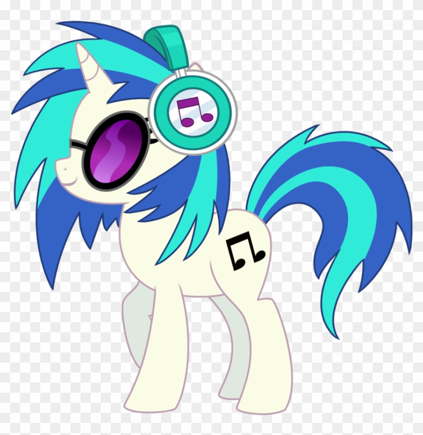 Vinyl Scratch With Headphones Vector By Lostinthetrees - Mlp Vinyl Scratch Headphones #613775