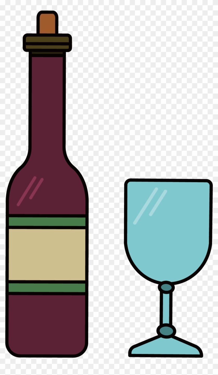 Wine Bottle Euclidean Vector Transparency And Translucency - Vector Graphics #613810