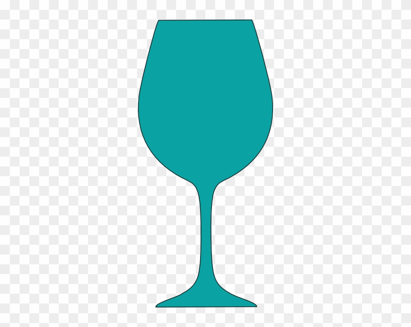 Glass Clipart Outline - Wine Glass #613988