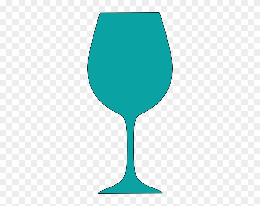 Glass Clipart Outline - Wine Glass #613988