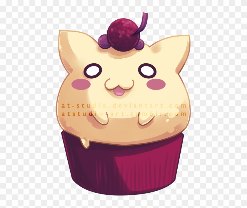 Neko Cupcake By At-studio - Cupcake Kawaii Neko #614075
