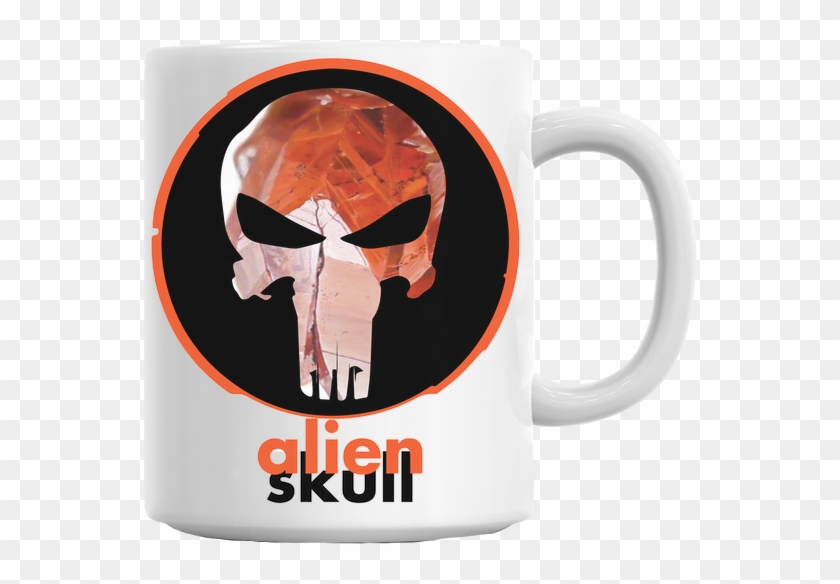 The Punisher Alien Skull Coffee Mug - Styleart Evil Owl Illustration Mug #614140
