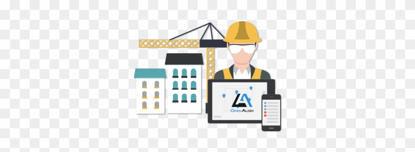 Site To View The Latest Blueprint - Construction Worker Vector Png #614162