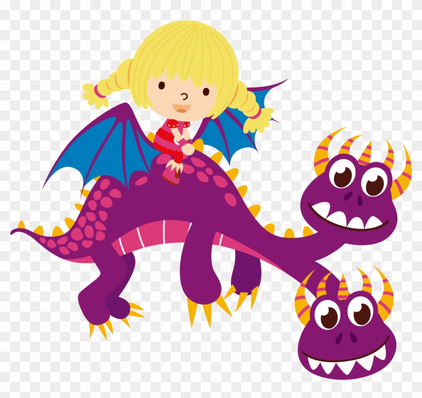 Ibo59hwfdadsbu - Girl Flying On A Dragon Graphic Iron On Transfer (pers #614234