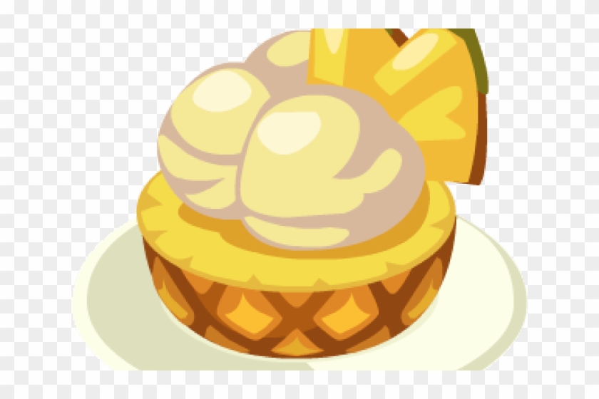 Pineapple Clipart Ice Cream - Clip Art #614243
