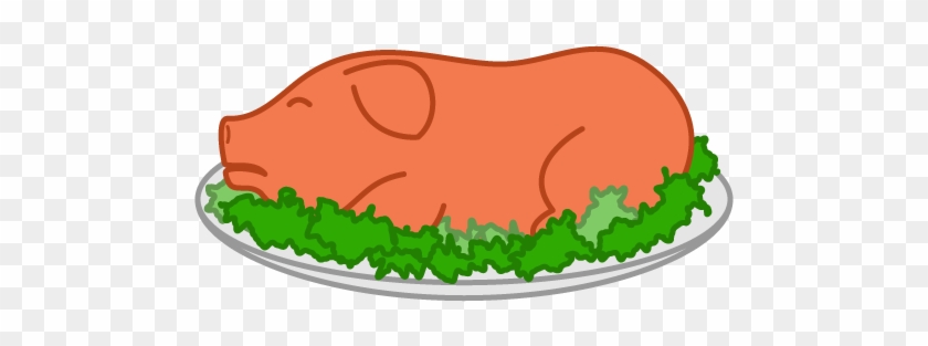 Pork Clipart - Roast Pig Clipart #614288