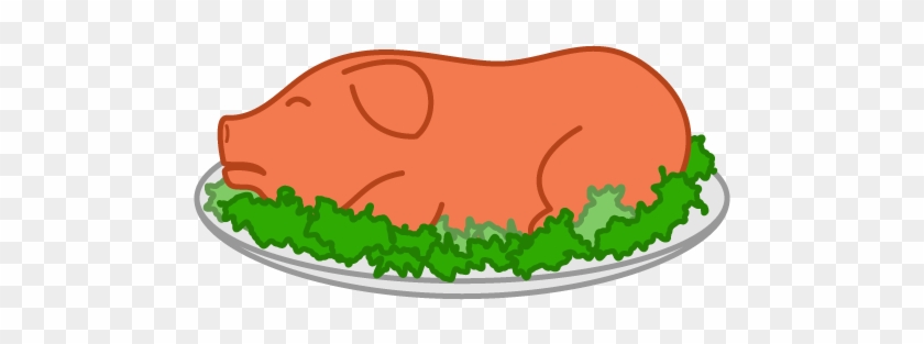 Pork Clipart - Roast Pig Clipart #614288