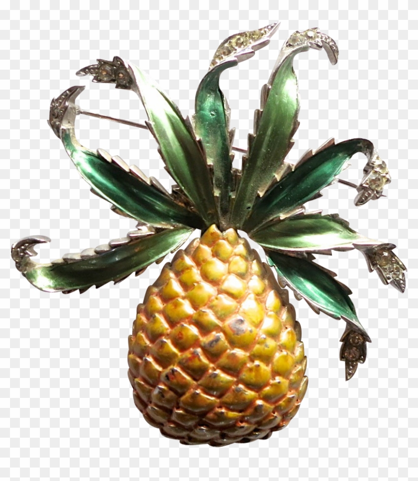 Vintage Boucher Phrygian Cap Enamel Pineapple Brooch - Pineapple #614338