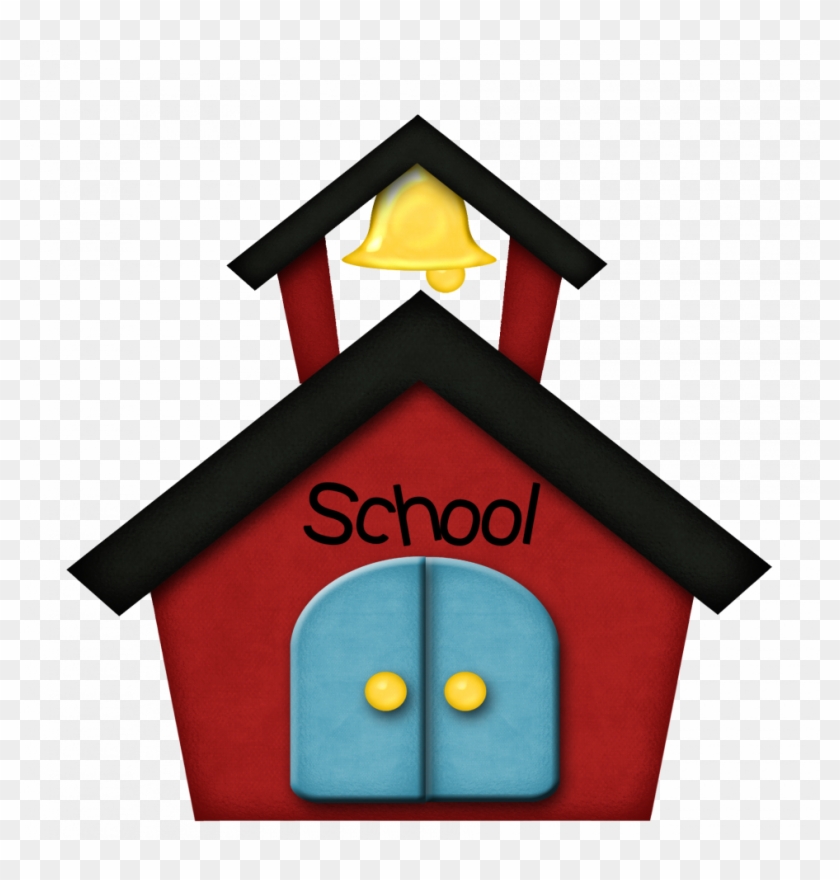 Coloring Pages Clip Art School House Schoolhouse Clipart - School Cartoon Transparent Background #614414