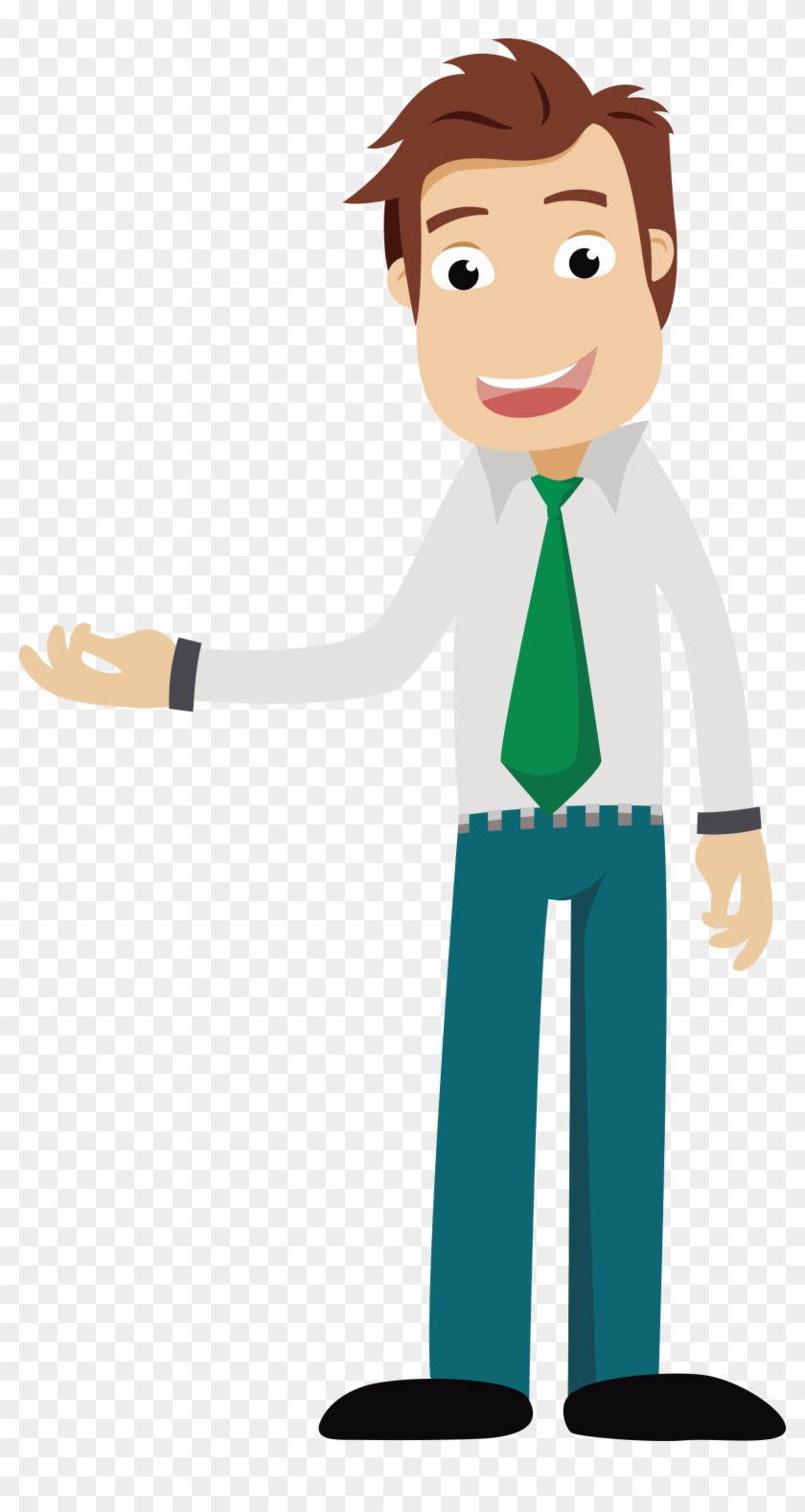 Cartoon Businessperson Clip Art - Businessman Cartoon #614430