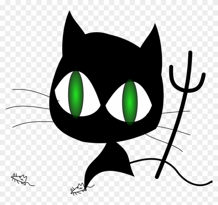 Wicked Cat - Halloween Gato Negro Png #614609