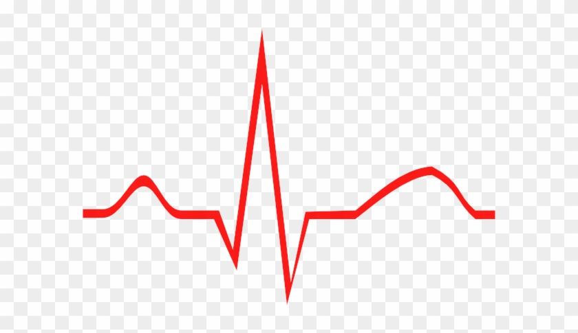 Lifeline - Clipart - Ekg Line Red #614817