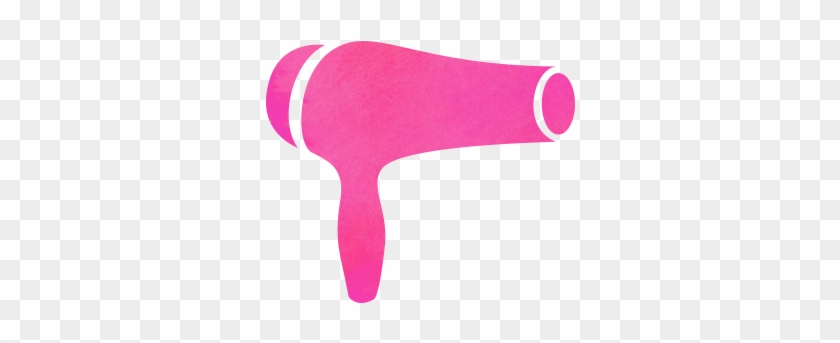 Hair And Blow Out Services - Pink Blow Dryer Clipart #614869