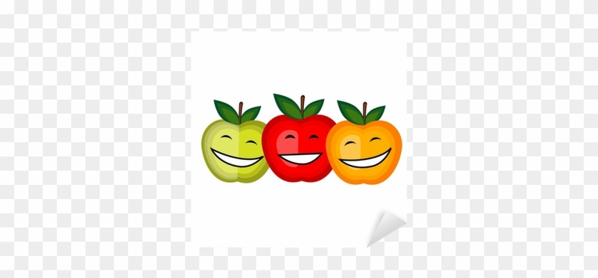 Funny Fruits Smiling Together For Your Design Sticker - Design #614996