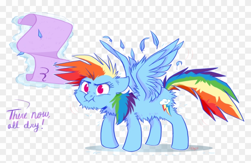 Dry Rainbow By Graystripe64 - Rainbow Dash Messy Hair #615019