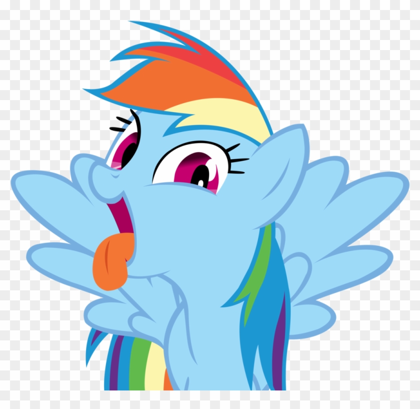 Rainbow Dash Making A Silly Face By Internetianer - Mlp Rainbow Dash Silly Face #615140