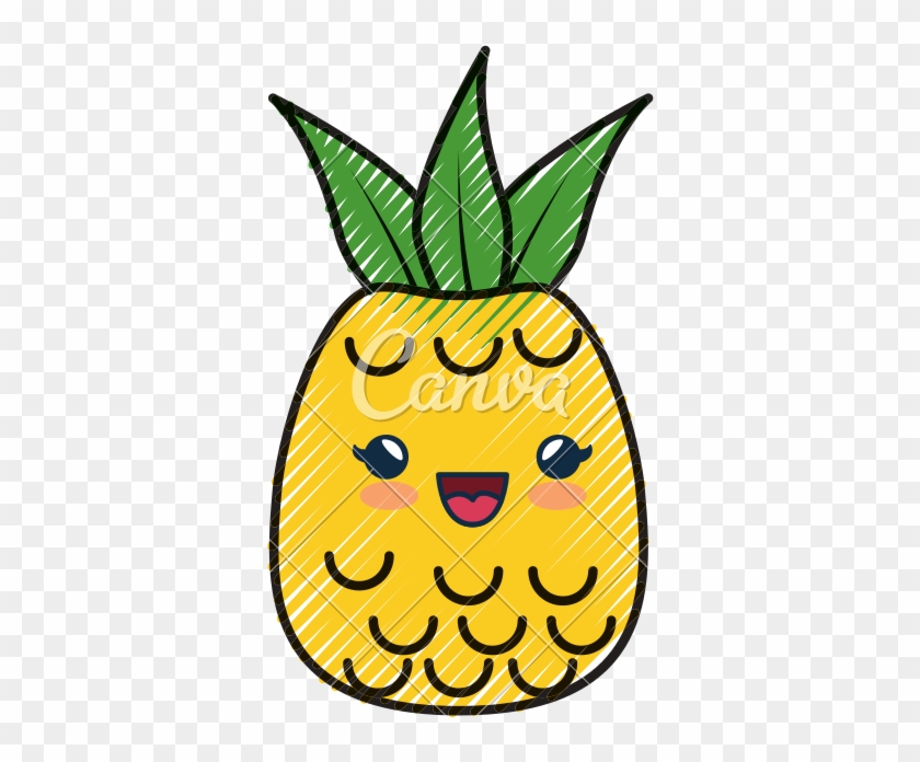 Pineapple Fruit Cartoon Smiley - Ananas Dessin #615150