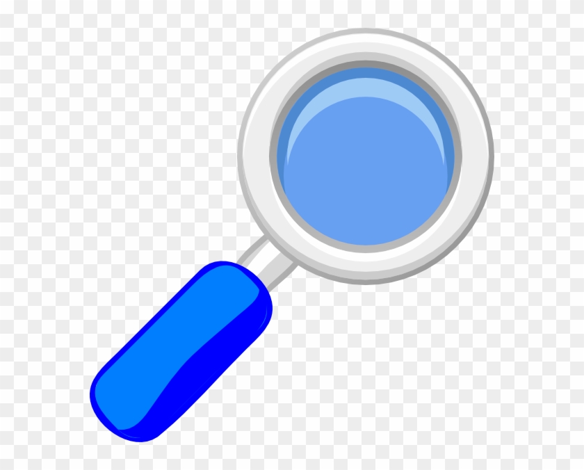 Blue Magnifying Glass Clip Art - Blue Magnifying Glass Clipart #615170