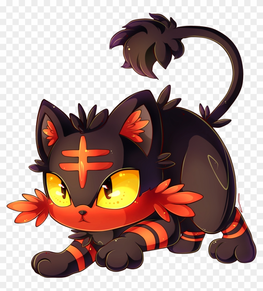 Litten Approaches By Invidiata Litten Approaches By - Cute Litten Pokemon #615231