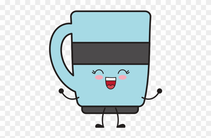 Kawaii Coffee Cup Icon - Vector Graphics #615282