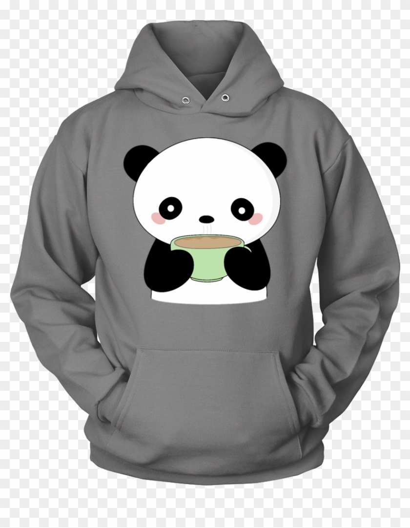 Kawaii Coffee Panda T-shirt - Hardcore Carolina Football Fan Pullover Hoodie #615294