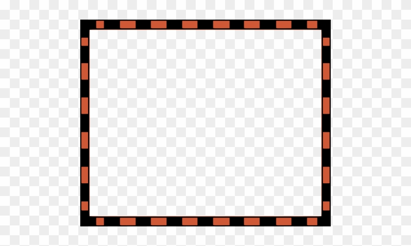 Worldlabel Com Border Orange Black - Checkered Flag Border Clip Art #615348