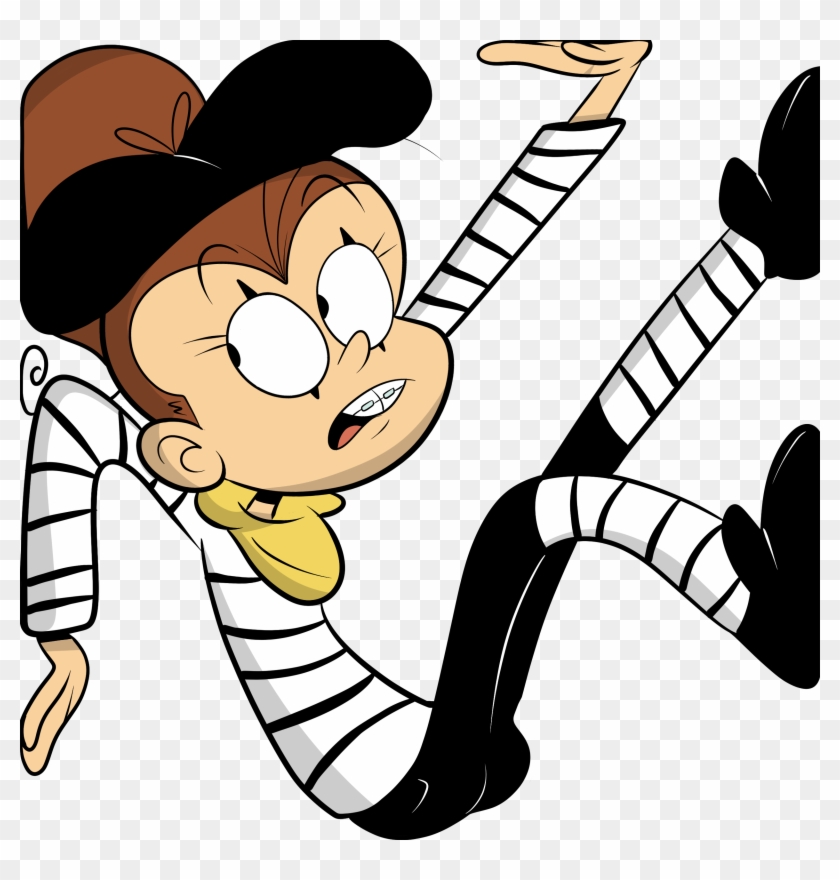 Trapped Clipart Far Away - Loud House Luan Mime #615443