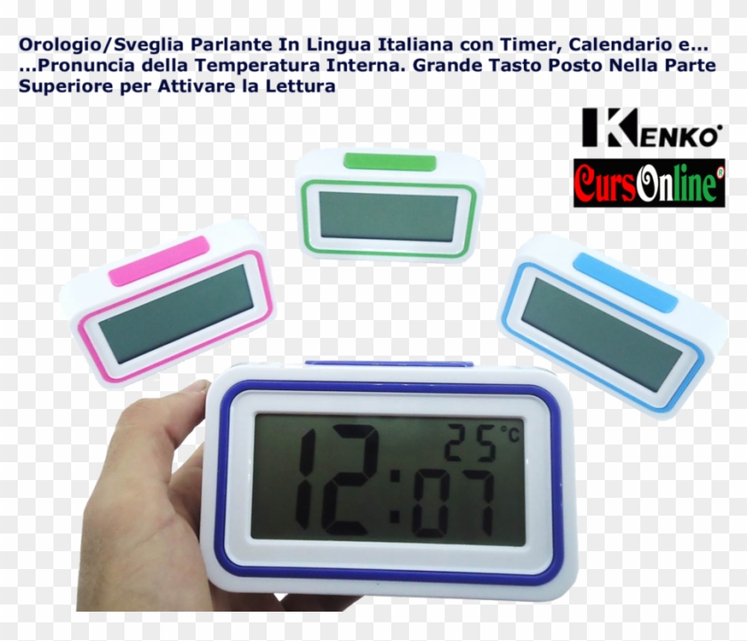 Alarm/clock With Italian Voice And Thermometer Kenko - Sveglia Parlante #615656