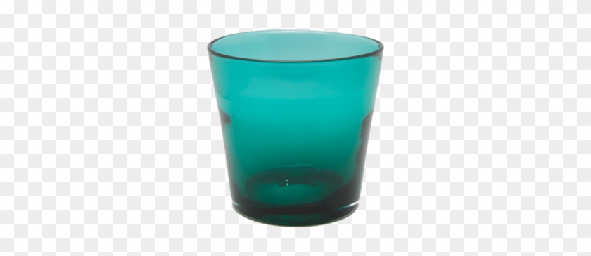 Vintage Teal Glass Ice Bucket - Pint Glass #615719