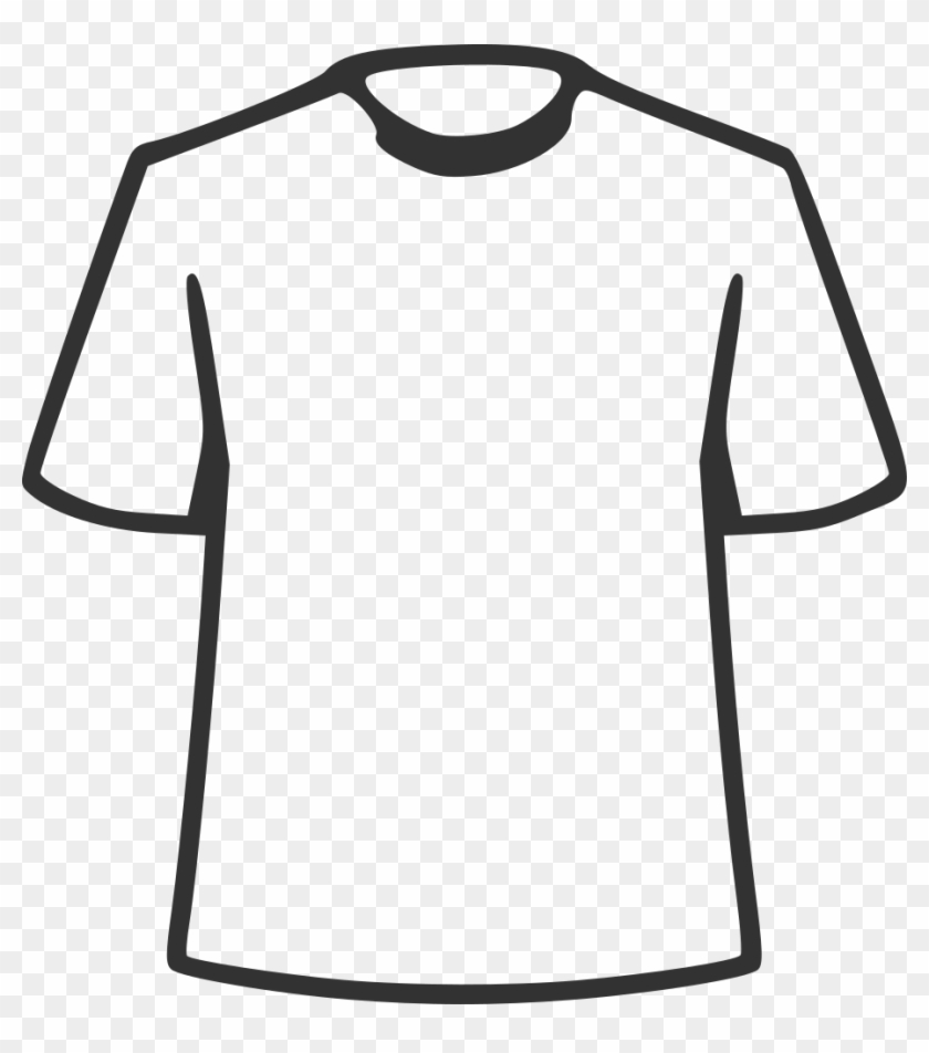 T-shirt Hoodie Clip Art - Contorno De Una Camiseta #615730