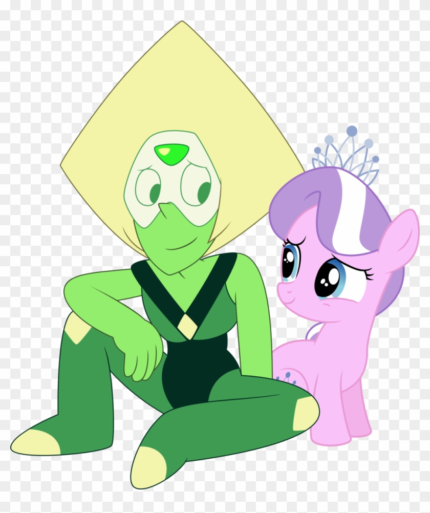 Craftyallie, Crossover, Diamond Tiara, Peridot , Safe, - Steven Universe #615852