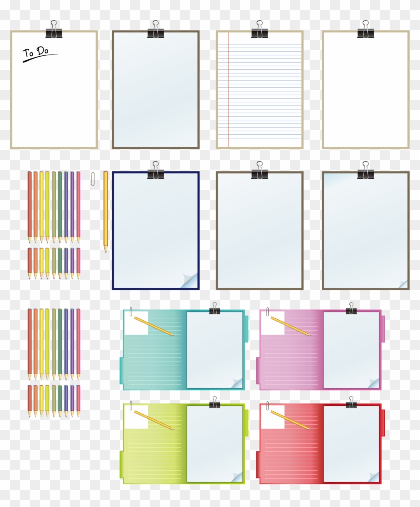 Paper Laptop Notebook Clip Art - Paper Laptop Notebook Clip Art #615880