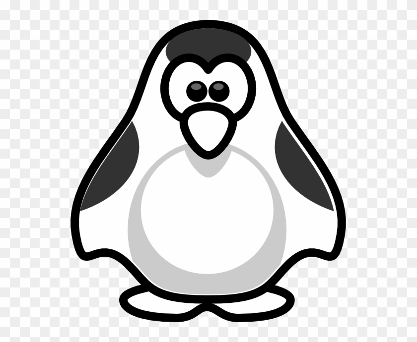 Penguin Clip Art Black And White - Penguin #615872