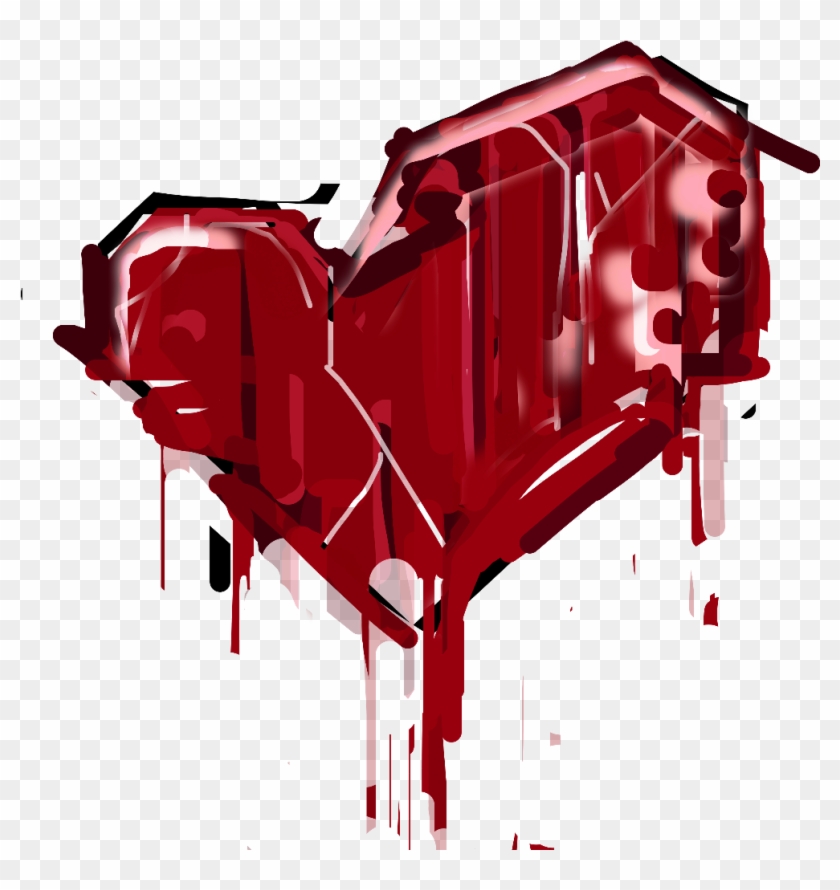 Heartbreak Heart Blood Splatter Graffiti Freetoedit - Pinkie Pie #615950